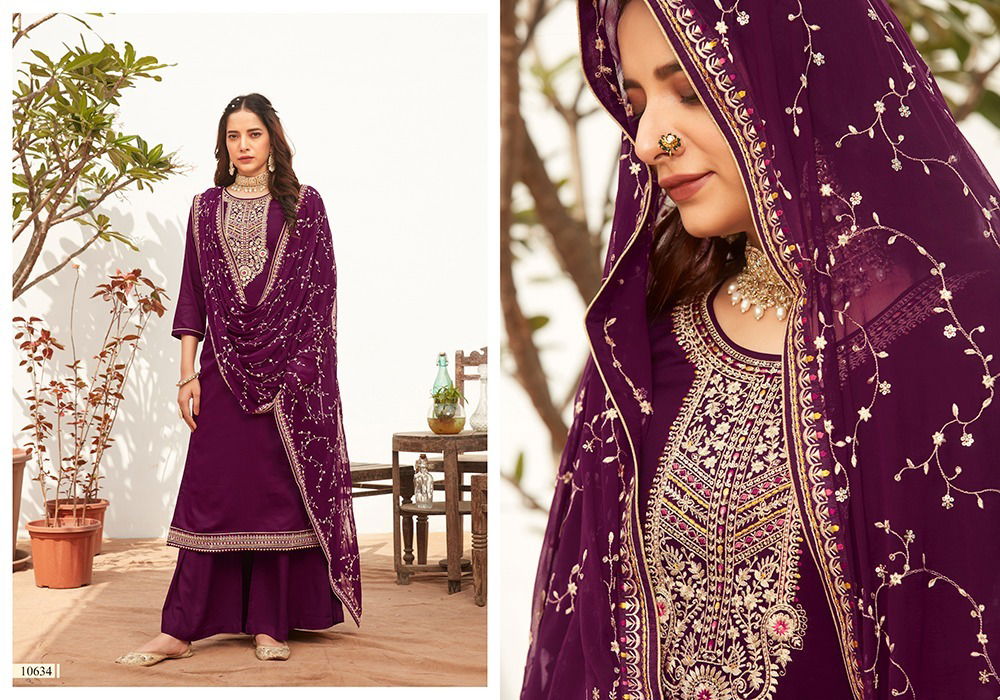 Kalarang Keerat By Kessi Heavy Dress Material Catalog